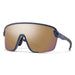 Smith Bobcat Sunglass - Matte French Navy & Chromapop Rose Gold Lens