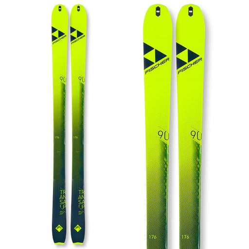 Fischer Transalp Carbon Skis 2021 Topsheet and Base Colors Neon Yellow and Black