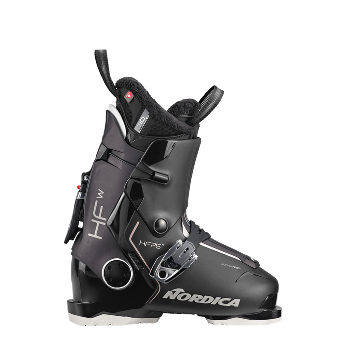 2023 Nordica HF 75W Women's Ski Boots (Black/Dark Purple)