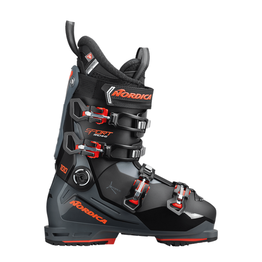 2023 Nordica Sportmachine 3 100 Men's Ski Boots (Black/Gray/Red)