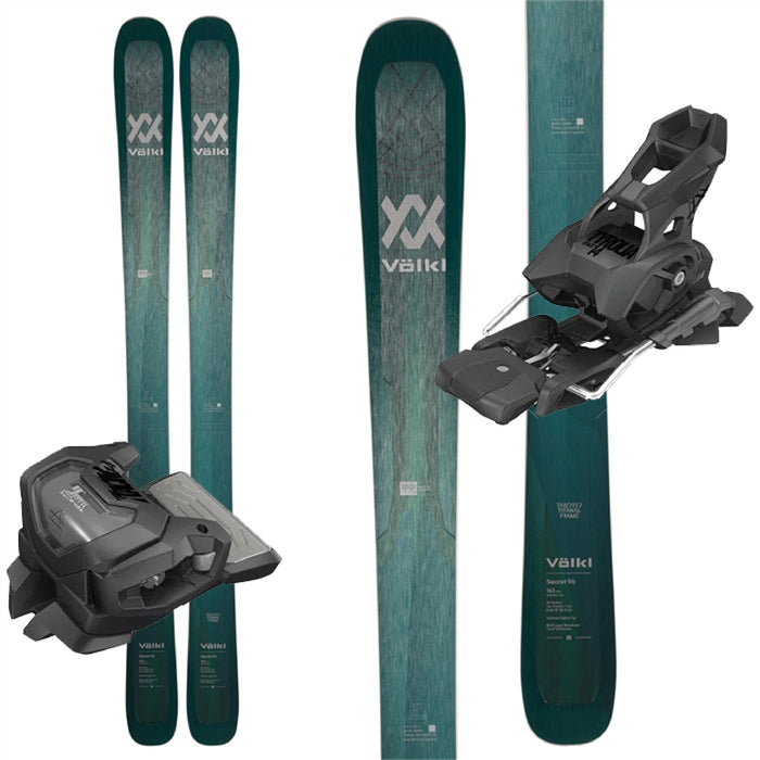 2023 Volkl Secret 96 W/ Attack 14 MN Bindings (black)